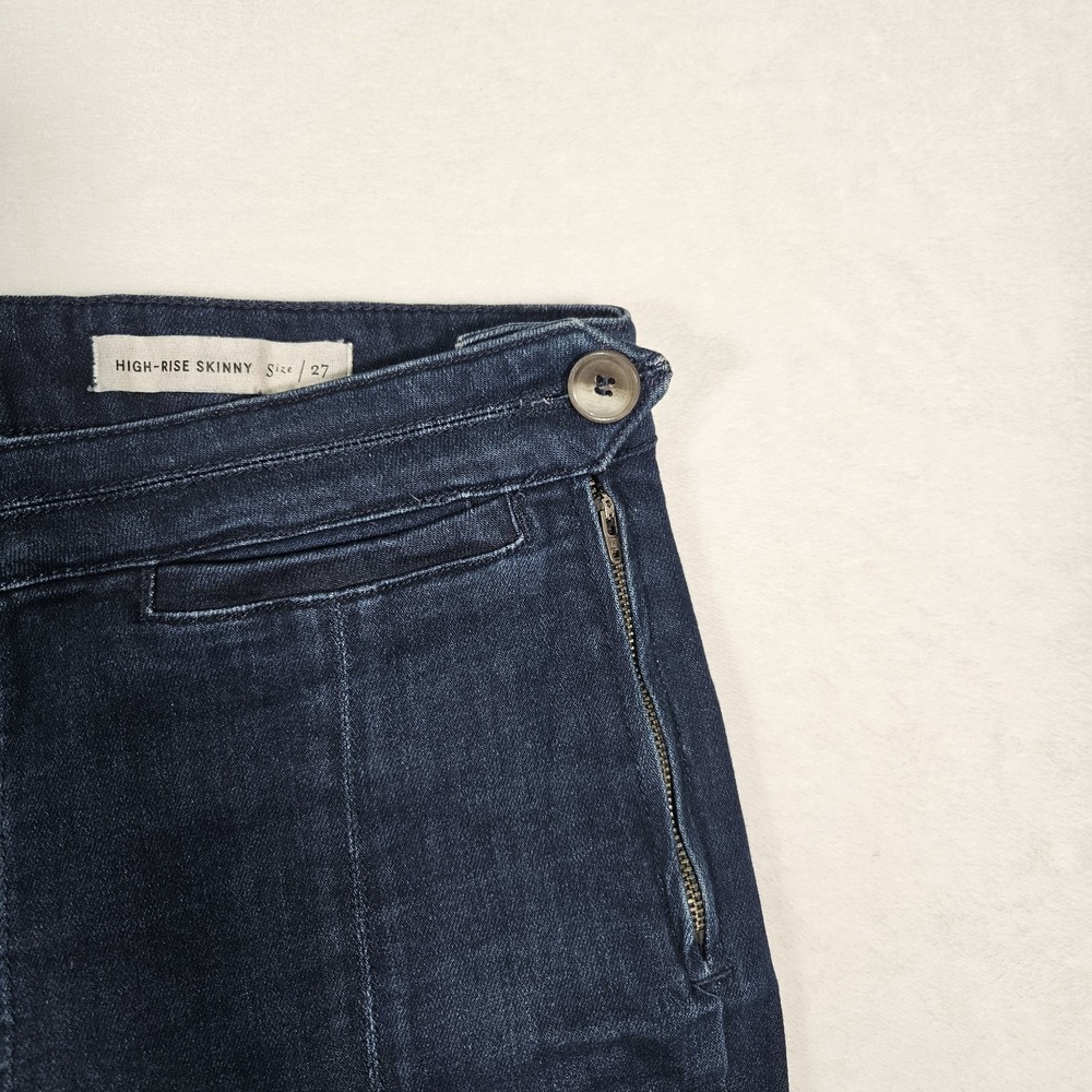 Anthropologie Pilcro and the Letterpress Blue High-Rise Skinny Jean Size 27 - Picture 4 of 11